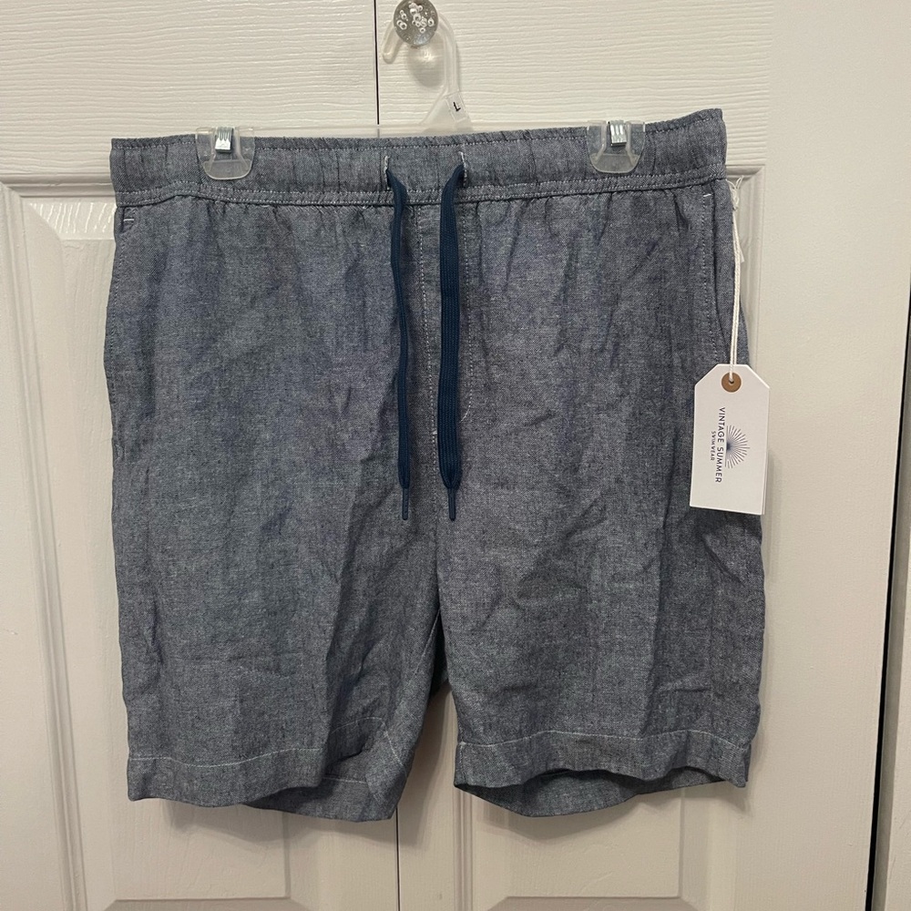 Vintage Summer Men’s Linen Shorts Size L
